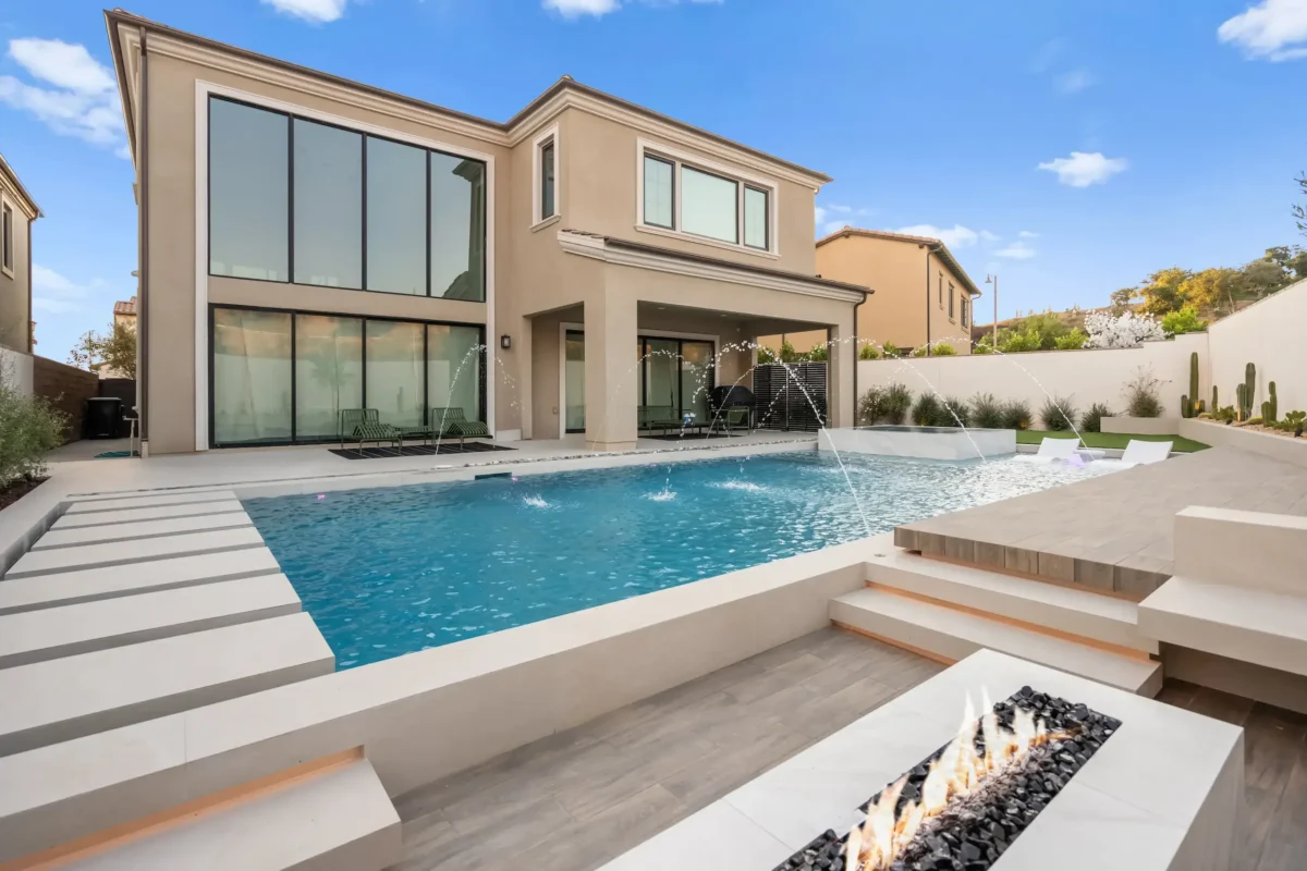 Professional swimming pool construction California concrete pool installation process