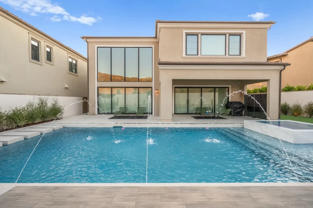 New swimming pool construction California excavation and structural framework phase